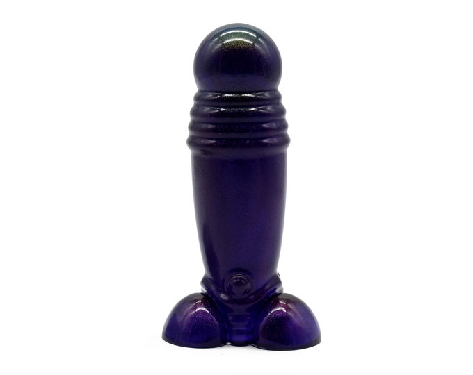Retro Style Rocket Cock, Resin Penis, Phallic Sculpture, Resin Penis Sculpture, Fascinus, Good Luck Charm, Rocket Inspired Penis Charm