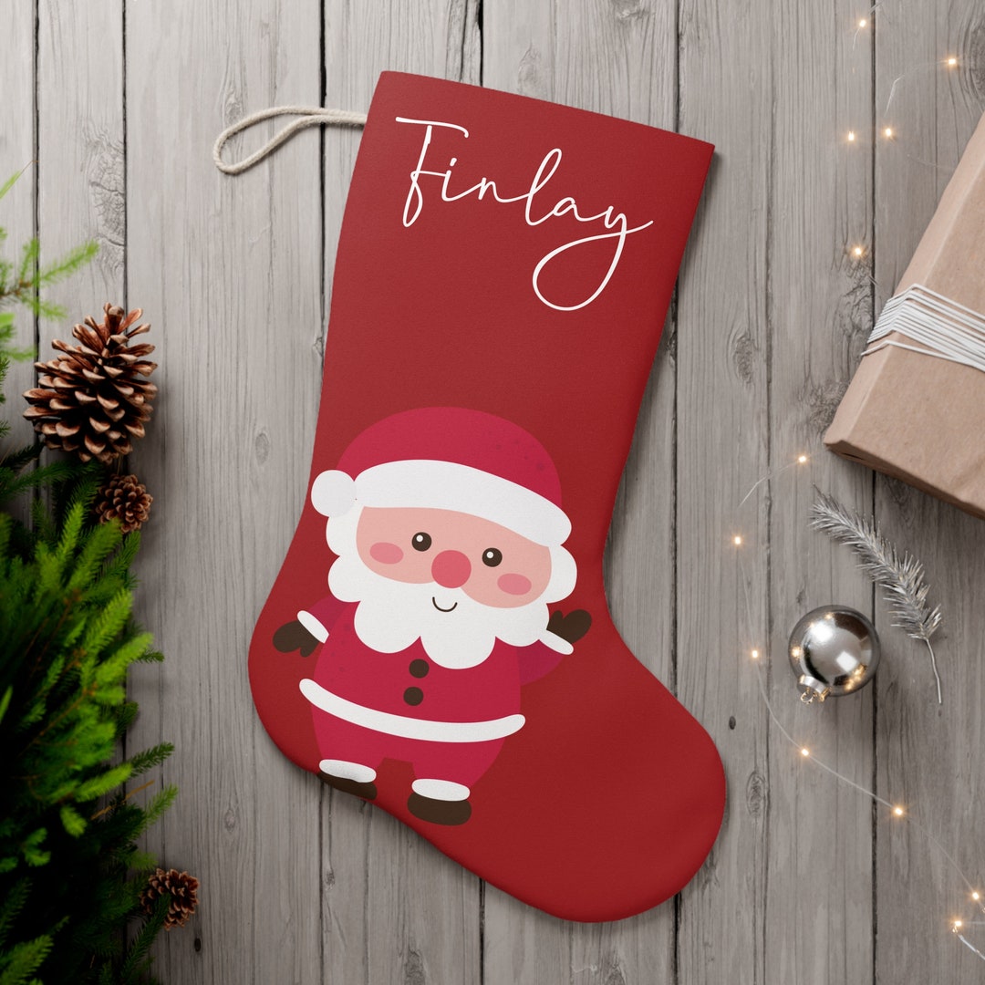 Personalized Christmas Stocking Custom Name Stocking Family Etsy
