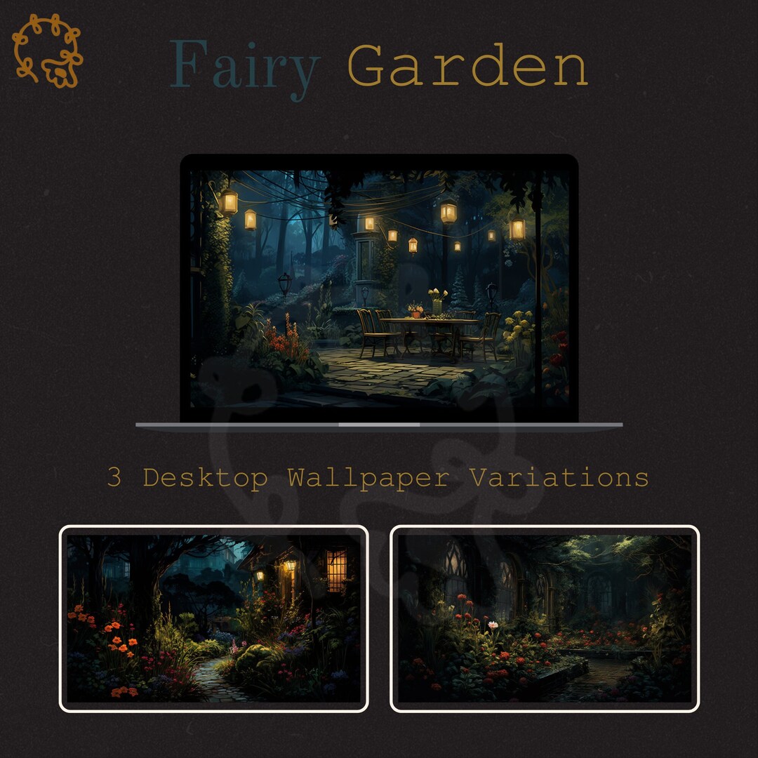 Fairy Garden Desktop Wallpapers - Etsy