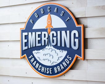 Custom Shape Contour-Cut Multi-Layered Wood Business Logo Sign