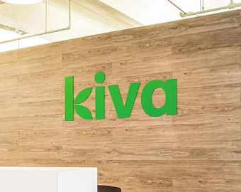 Custom Wood Wall-Mounted Logo Sign