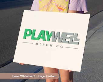 Rush Delivery - Custom Logo Wood Business Sign