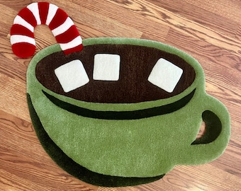 Hot Chocolate/Cocoa Holiday Tufted Rug