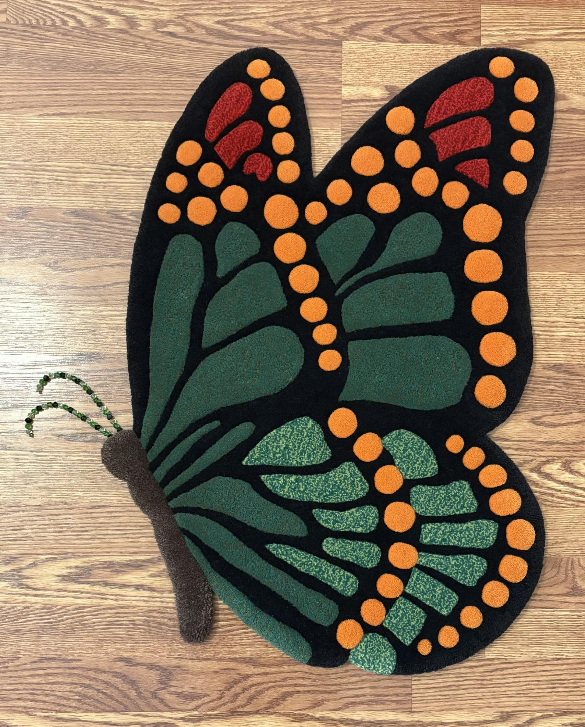 Butterfly Rug 100% Wool