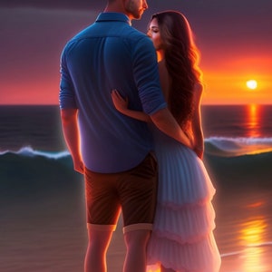 Lovers on the beach