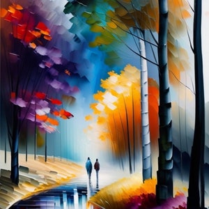 Greeting card | Beautiful nature painting