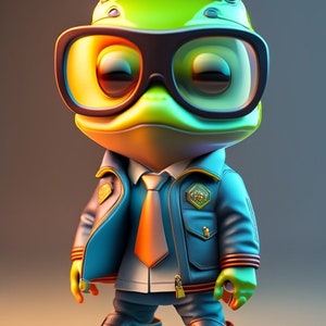 Greeting card - Funny frog