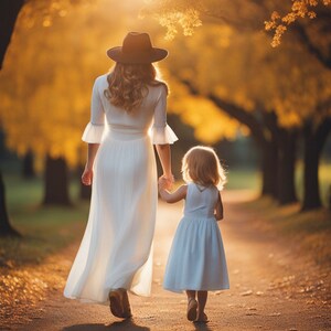 Mother & Daughter in nature