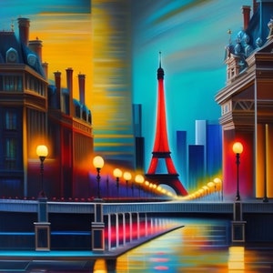 Greeting card | Eiffel tower, Paris, France