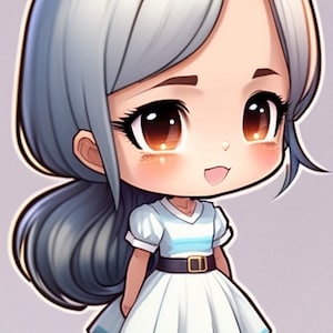 Cute Kawaii - Anime Stickers - Manga Stickers - Gift For Anime Fans - Gift For Manga Fans - Small Gifts - Pen Pal Gifts - Cartoon Stickers.