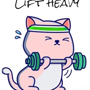 Comic Anime Stickers, Aesthetic Stickers, Computer Stickers, Waterbottle stickers, cat sticker, Funny cat sticker. White background.