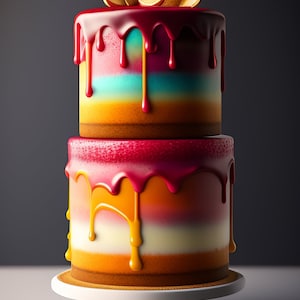 Carte de souhaits / Greeting card | Gâteau / Cake