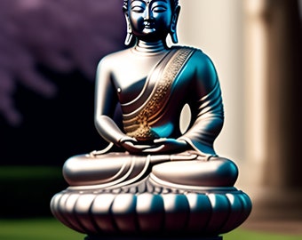 Buddha-kort, buddhistiskt kort, Buddha-kort, Buddha-födelsedagskort, Buddha-bönekort, Uppåtriktat gratulationskort / gratulationskort | Buddha