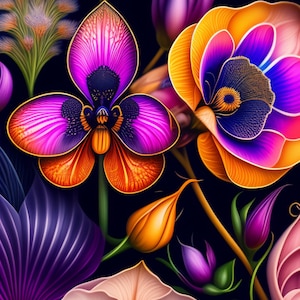 Carte de souhaits / Greeting card | Fleurs / Flowers