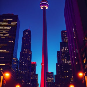 Carte de souhaits / Greetings card | Toronto - Tour du CN /Toronto- CN Tower