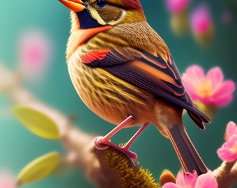 Wunschkarte / Grußkarte | Vogel