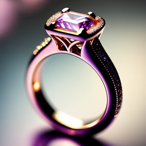 Engagement ring Card for Couple /Congratulations greeting card
