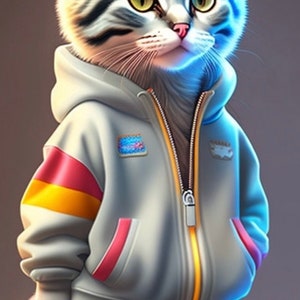 Greeting card | Birthday Cat Card-Cat With sweater-Special Occasion Greeting Card for Cat Lovers