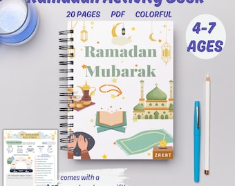 Ramadan Activity Book, Kids islamic learning, Eid Activity Sheets, Coloring,Ramadan Mubarak, Eid AlFitr, Ramadan Gifts, Printable, Muslim