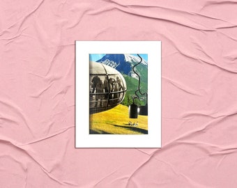 Escuchemos: collage surrealista original