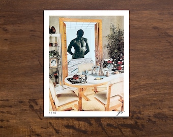 Cena de gala - Collage surrealista - Impresión