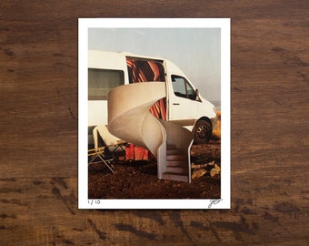 En ruta - Collage surrealista - Imprimir