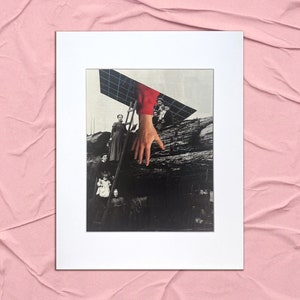 Just Reaching Out - Original Surrealist Collage