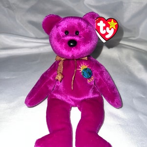 Original Ty Millennium Bear Beanie Baby 1999 Retired and Rare Tag Errors