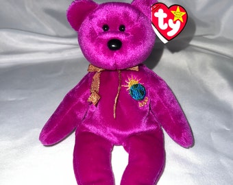 Original Ty Millennium Bear Beanie Baby 1999 Retired and Rare Tag Errors