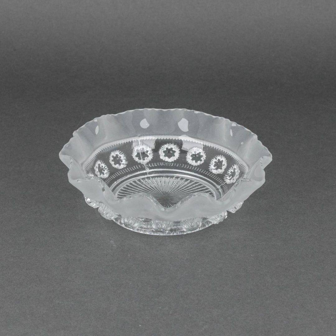 Prunt Antique Davidson Prunt Berry Bowl With Ruffled Edge, Vintage English ...