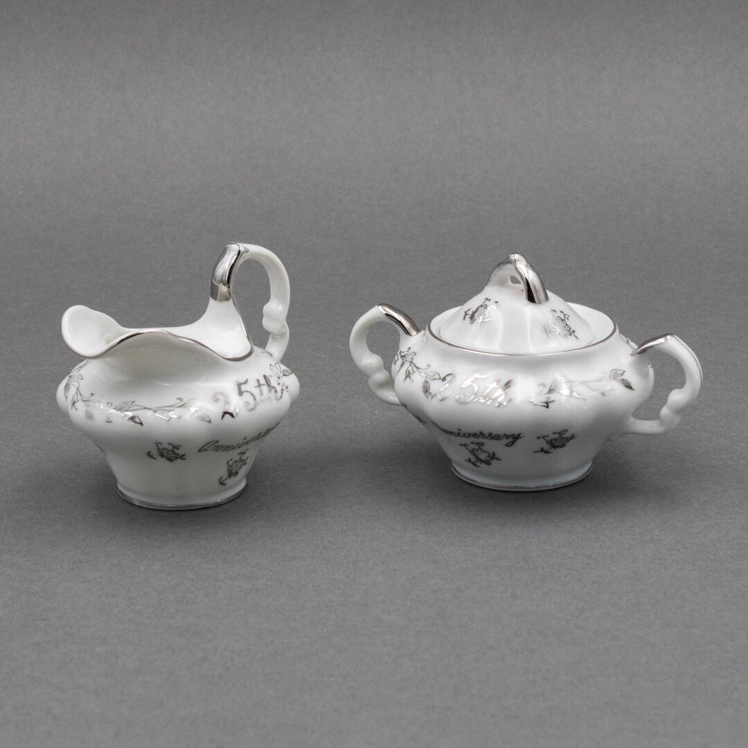 Vintage Norcrest 25th Anniversary Celebration Miniature Cream
