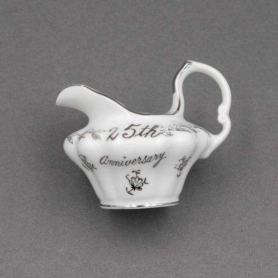 Vintage Norcrest 25th Anniversary Celebration Miniature Cream