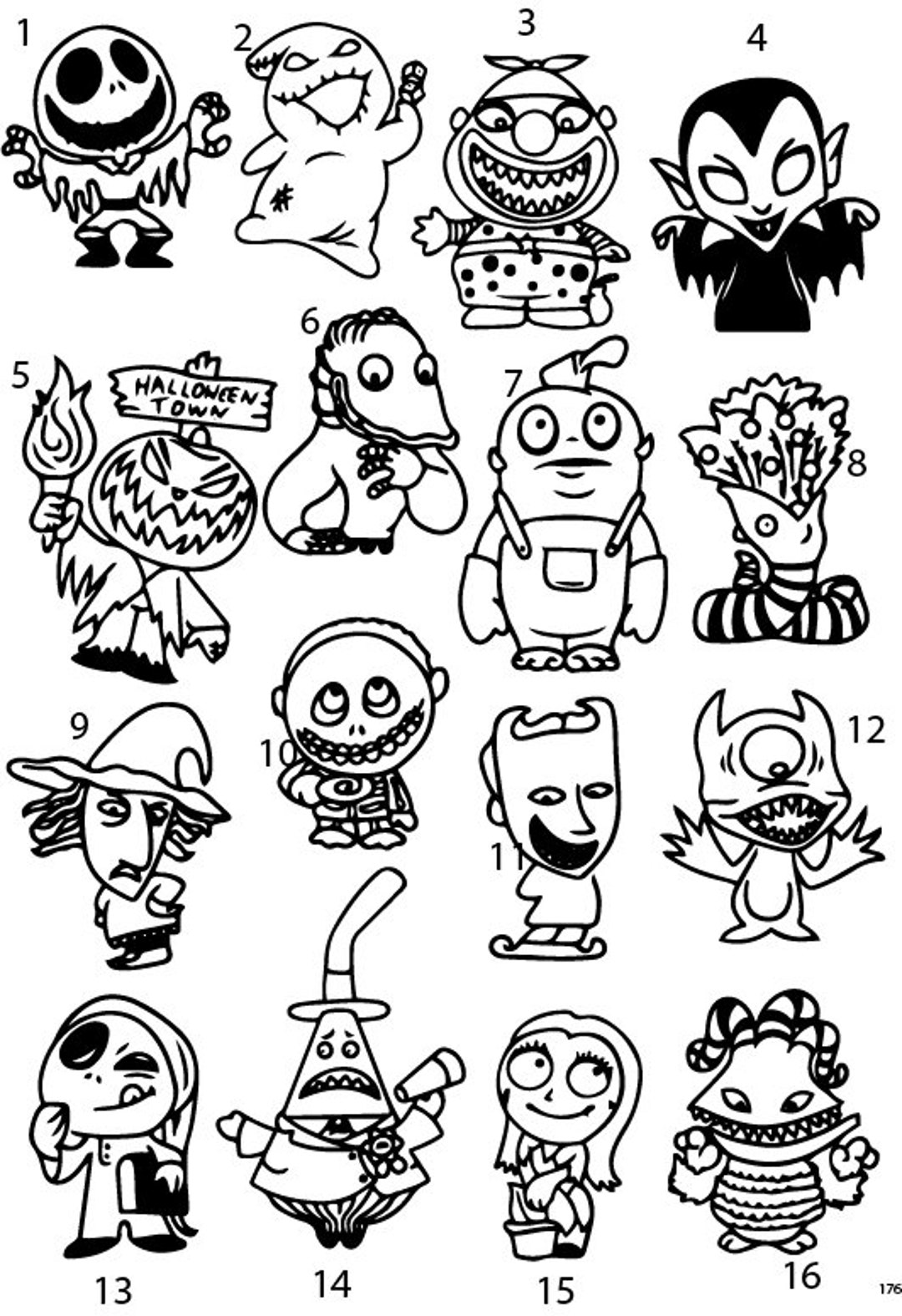 Pre-made Ready to Use Nightmare Before Christmas Halloween Spooky ...