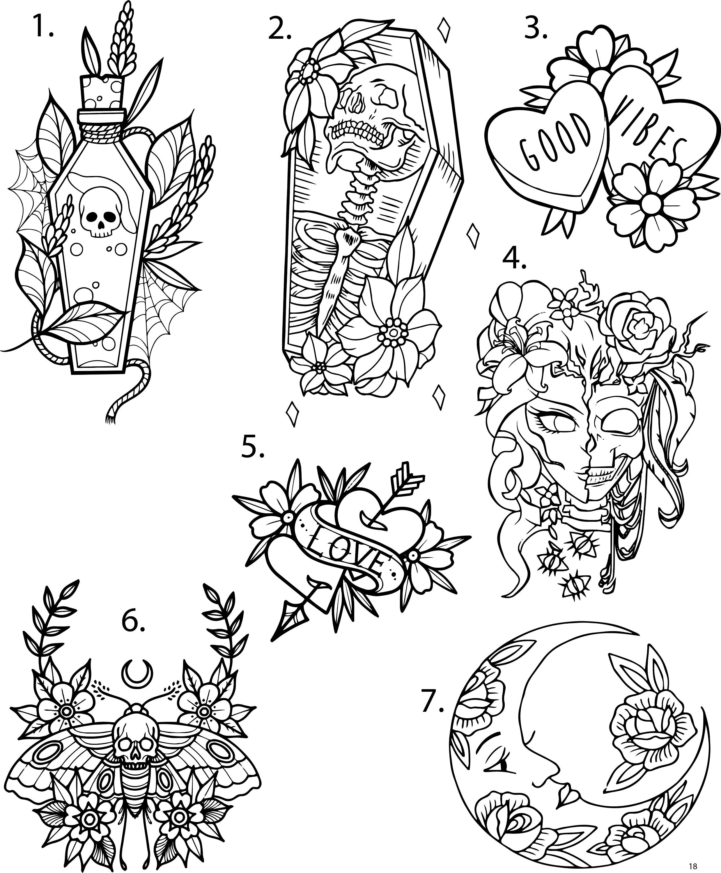 Practice tattoo stencils | Orangetattooshop.com