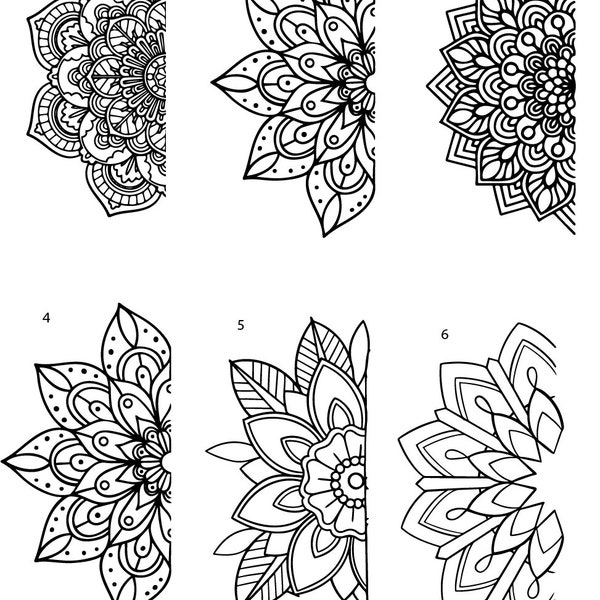 Mandala Tattoo Stencil - Etsy