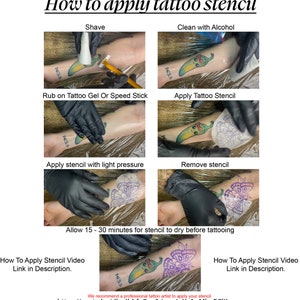 Pre-made Ready to Use Spooky Halloween Witch Scary Flash Tattoo ...