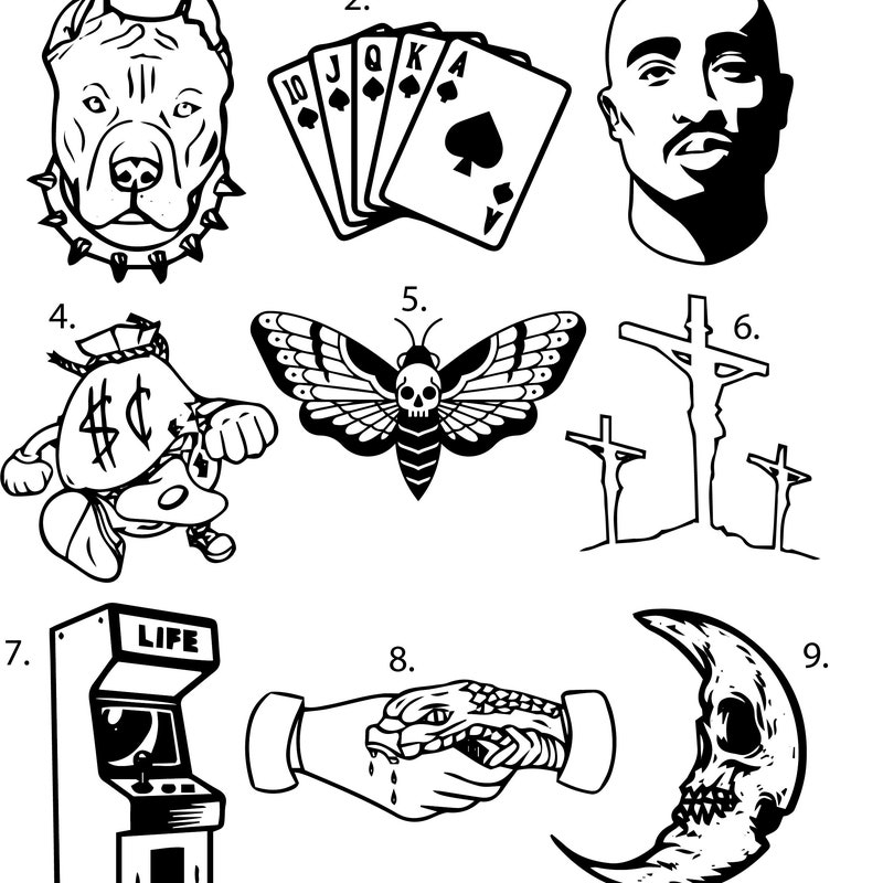 Street Tattoo Stencils Etsy street-tattoo-stencils-etsy
