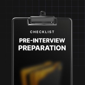 Interview Preparation Checklist, Job Interview Guide, Interview Readiness PDF, Interview Tips for Success, Job Prep Template