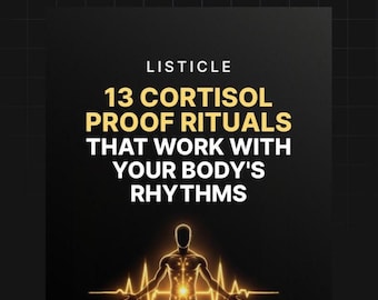 Cortisol Proof Rituals Listicle: Stress Relief Daily Habits (Digital Download)