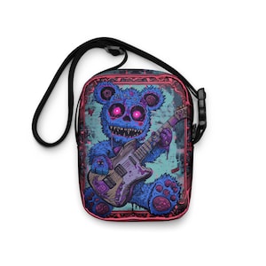 Teddy Bear Zombie - Utility Crossbody Sling Bag