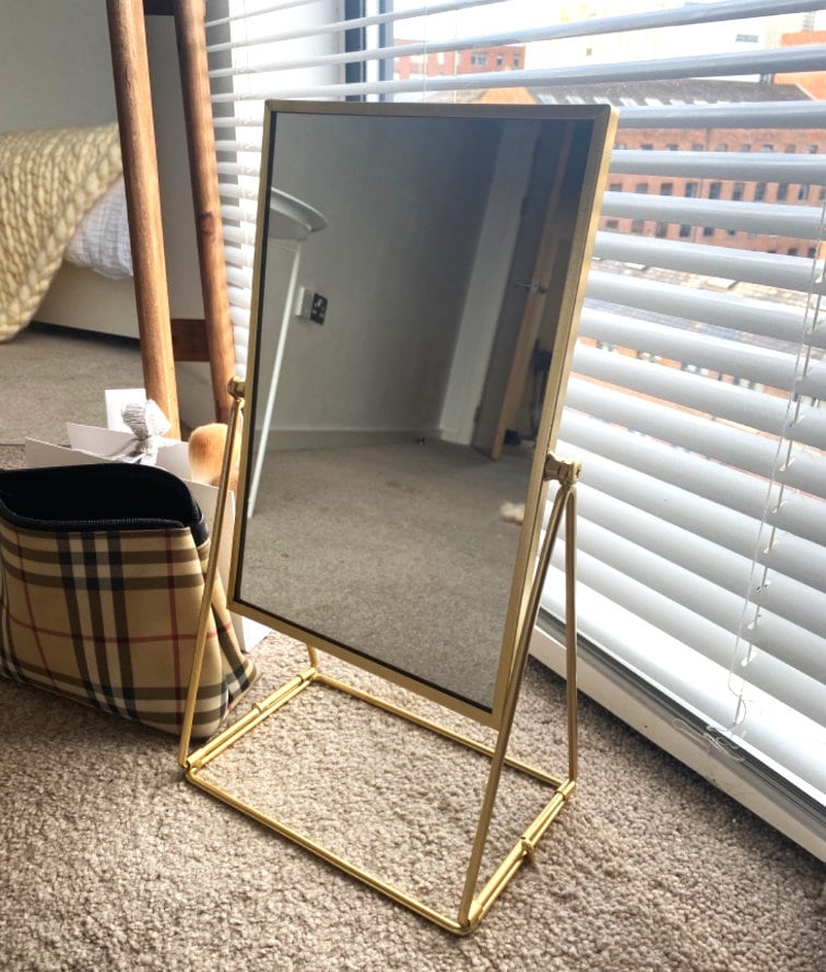 Gold Dressing Table Mirror Vanity Makeup Mirror Portable Mirror Etsy UK