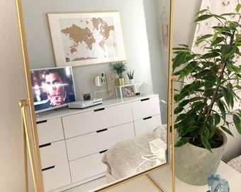 Large Gold Dressing Table Mirror Vanity Makeup Mirror Portable Mirror - Etsy UK Large Gold Dressing Table Mirror Vanity Makeup Mirror Portable Mirror - Etsy UK