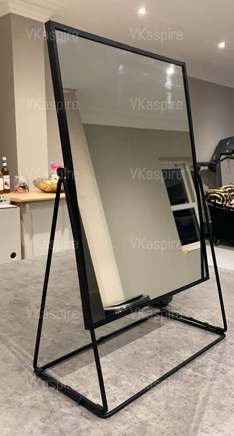 black mirror for dressing table Vanity Makeup Mirror Portable Mirror Framed Mirror Fall Collection Cute Mesh Front Cute Size:12-24M soft LED mirror