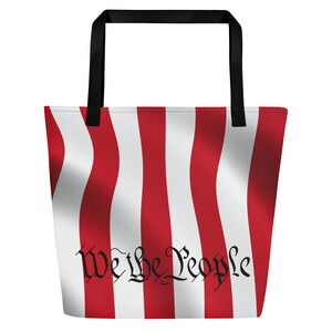 US Flag design Tote Bag Carry your patriotism with pride! Perfect for everyday use.