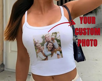 Custom Photo Microrib Tank Top