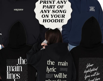 Your Favorite Song Lyrics Sweatshirt