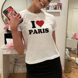 I Love Paris T Shirt - Etsy