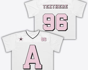 Benutzerdefinierte Ihr Boxy Mesh Jersey, personalisierter Buchstabe auf der Vorderseite und Zahl auf der Rückseite Design Mesh Jersey