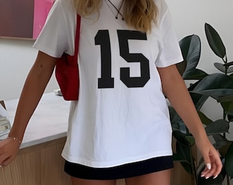 Camiseta con número personalizado, camiseta con número personalizado, camiseta del equipo para el día del juego