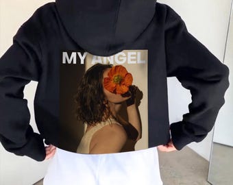 Customizable Photo Hoodie, Custom Text on Your Picture Personalized Sweatshirt